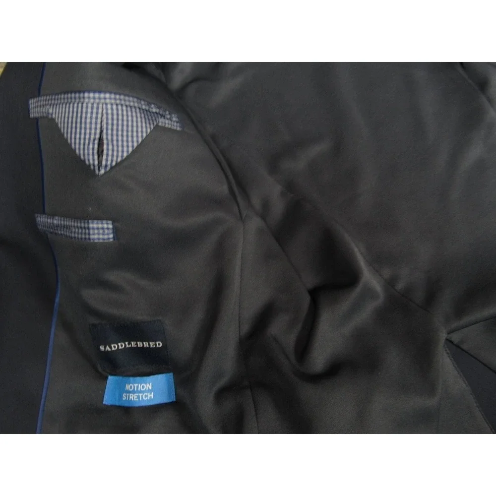 Banana Republic Men's Navy Blue Blazer Jacket Size 40R‎ Wool Blend